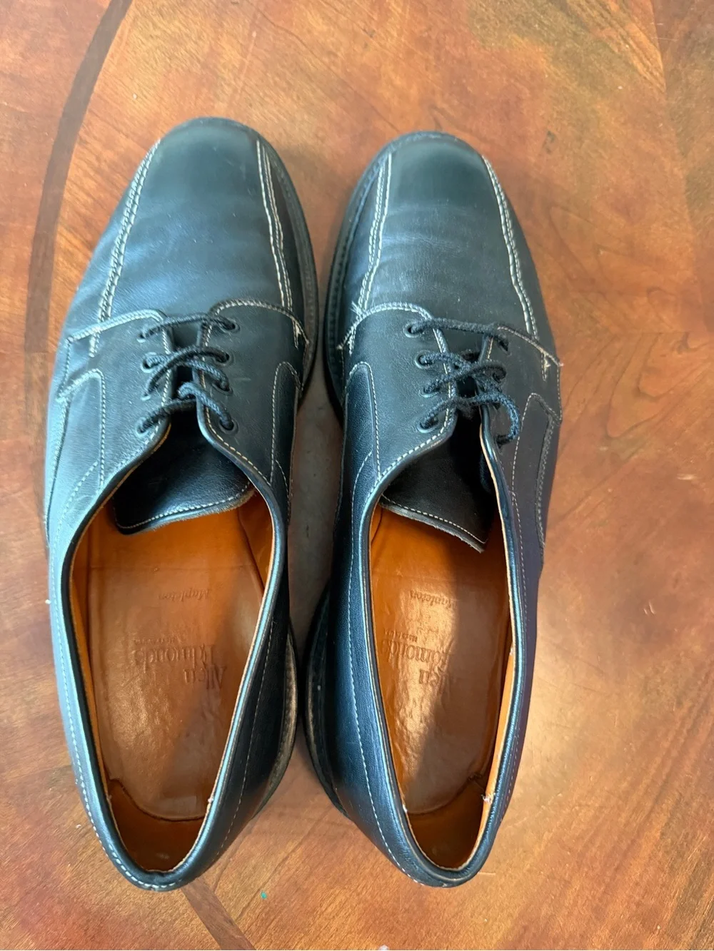 Allen Edmonds Hillcrest Oxfords Black Leather Dress Shoes Men’s Size 12 D